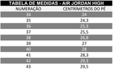 BOTA AIR JORDAN 1 HIGH Preto-Branco