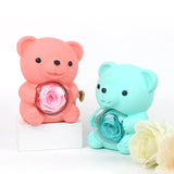 Urso Rotativo com Colar Dois Corações