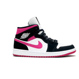 BOTA AIR JORDAN 1 HIGH Preto-Rosa