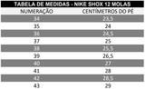 TÊNIS NIKE SHOX 12 MOLAS TODO BRANCO BRANCO