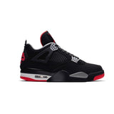 JORDAN 4 RETRO PRETA CINZA VERMELHA
